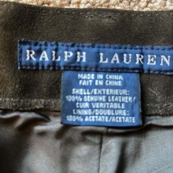 RALPH LAUREN BLUE LABEL OLIVE SUEDE RIDING PANTS JEANS SIZE 2 - Picture 6 of 9